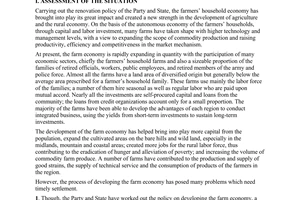 Resolution No. 03/2000/NQ-CP of February 2, 2000, on the farm economy
