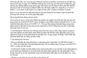 Chỉ thị 56/2000/CT-BGTVT tăng cường công tác đảm bảo trật tự ATGT