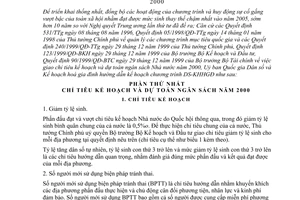 Thông tư 01/2000/TT-UB hướng dẫn Kế hoạch chương trình dân số và kế hoạch hoá gia đình năm 2000
