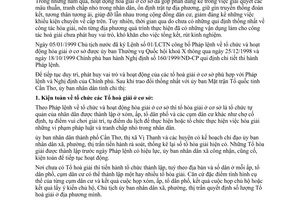 Chỉ thị 06/2000/CT-UB kiện toàn tổ chức hoạt động hòa giải cơ sở Cần Thơ