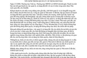 Chỉ thị 06/2000/CT-UB biện pháp chấn chỉnh tồn tại yếu kém trong quản lý sử dụng đất đai Lâm Đồng