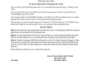 Quyết định 16/2000/QĐ-UB điều lệ Quỹ hỗ trợ đầu tư phát triển cơ sở hạ tầng Đô thị Quảng Nam