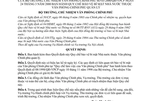 Quyết định 03/2000/QĐ-VPCP Quy chế bảo vệ bí mật Nhà nước thuộc Văn phòng Chính phủ quản lý