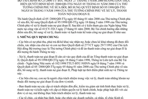 Thông tư 23/2000/TT-BTC xử lý, thanh toán nợ giai đoạn II do Bộ Tài chính ban hành, để hướng dẫn Quyết định 05/2000/QĐ-TTg