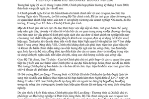 Nghị quyết 05/2000/NQ-CP phiên họp Chính phủ thường kỳ tháng 3 năm 2000