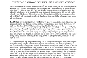 Chỉ thị 03/2000/CT.UB kiểm tra xử lý vi phạm trật tự an toàn giao thông Lào Cai