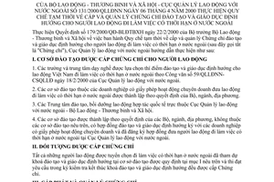 Hướng dẫn 131/2000/QLLĐNN Quy chế tạm thời cấp quản lý chứng chỉ đào tạo giáo dục định hướng người lao động làm việc có thời hạn nước ngoài