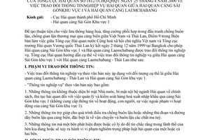 Công văn 1812/TCHQ-QHQT trao đổi thông tin nghiệp vụ Hải quan