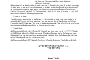 Công văn 1723/TM-XNK quản lý sử dụng xử lý thuế đối với xe ô tô chuyển đổi