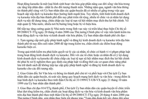 Chỉ thị 12/2000/CT-UB-VX chấn chỉnh hoạt động kinh doanh dịch vụ karaoke địa bàn thành phố Hồ Chí Minh