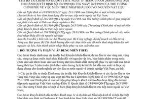 Thông tư 40/2000/TT-BTC miễn thuế nhập khẩu nguyên vật liệu để hướng dẫn thực hiện Quyết định 176/1999/QĐ-TTg