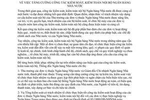 Chỉ thị 03/2000/CT-NHNN4 tăng cường công tác kiểm soát kiểm toán nội bộ Ngân hàng Nhà nước