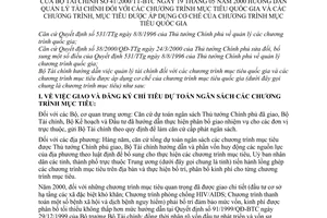 Thông tư 41/2000/TT-BTC hướng dẫn quản lý tài chính chương trình mục tiêu quốc gia