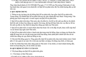 Thông tư 42/2000/TT-BTC hướng dẫn thực hiện chế độ quản lý tài chính Quỹ Hỗ trợ phát triển