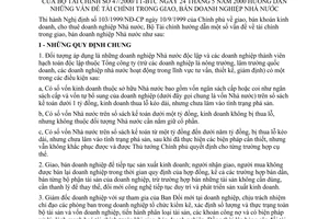 Thông tư 47/2000/TT-BTC hướng dẫn những vấn đề về tài chính trong giao, bán doanh nghiệp Nhà nước