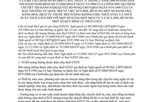 Thông tư 49/2000/TT-BTC bổ sung danh mục hàng hoá dịch vụ thuộc đối tượng không chịu thuế GTGT và thuế suất thuế