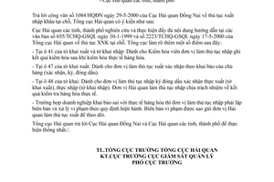 Công văn 2604/TCHQ-GSQL giải thích một số điểm qui định thủ tục xuất nhập khẩu