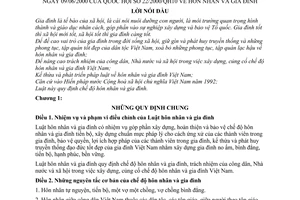 Luật Hôn nhân và Gia đình 2000 22/2000/QH10