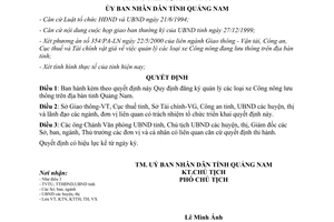 Quyết định 31/2000/QĐ-UB đăng ký quản lý xe công nông Quảng Nam