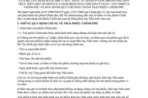Thông tư 58/2000/TT-BTC Quy chế phát hành trái phiếu của Chính phủ hướng dẫn thực hiện Nghị định 01/2000/NĐ-CP