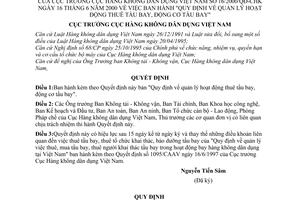 Quyết định 16/2000/QĐ-CHK  quản lý hoạt động thuê tàu bay, động cơ tàu bay