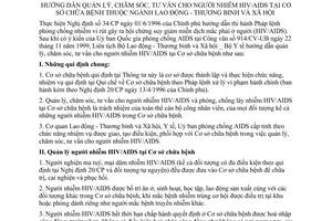 Thông tư liên tịch 14/2000/TTLT-BLĐTBXH-BYT hướng dẫn quản lý chăm sóc tư vấn