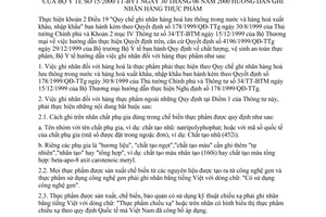 Thông tư 15/2000/TT-BYT hướng dẫn ghi nhãn hàng thực phẩm