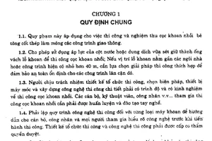 Tiêu chuẩn ngành 22 TCN 257:2000 về Cọc khoan nhồi - Tiêu chuẩn thi công và nghiệm thu do Bộ Giao thông vận tải ban hành