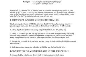 Công văn 6852CT/NV ấn định thuế giá trị gia tăng thuế thu nhập doanh nghiệp