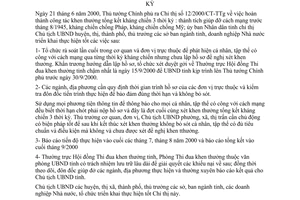 Chỉ thị 16/2000/CT-UB khen thưởng tổng kết Kháng chiến ba thời kỳ An Giang