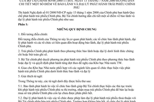 Thông tư 68/2000/TT-BTC hướng dẫn bảo lãnh và đại lý phát hành trái phiếu Chính phủ
