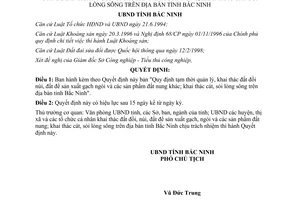 Quyết định 70/2000/QĐ-UB Quy định tạm thời quản lý khai thác đất đồi núi