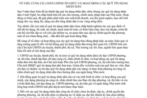 Chỉ thị 37/2000/CT-UB củng cố chấn chỉnh tổ chức hoạt động quỹ tín dụng nhân dân Nghệ An