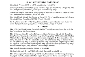 Quyết định 845/QĐ-UB năm 2000 Quy định tạm thời trình tự đầu tư và xây dựng