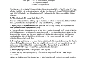 Công văn 3253/UB-ĐT giải quyết vướng mắc khi thực hiện Quyết định 38/2000/QĐ-UB-ĐT