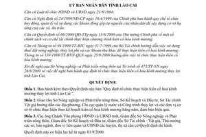 Quyết định 245/2000/QĐ-UB Quy định tổ chức thực hiện kiên cố hoá kênh mương