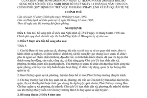 Nghị định 46/2000/NĐ-CP Dân quân tự vệ để bổ sung Nghị định 35/CP