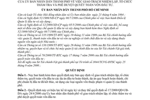 Quyết định 55/2000/QĐ-UB-DA giao trách nhiệm lập, tổ chức thẩm tra  phê duyệt quyết toán vốn đầu tư