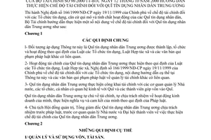 Thông tư 98/2000/TT-BTC hướng dẫn thực hiện chế độ tài chính Quỹ tín dụng nhân dân Trung ương