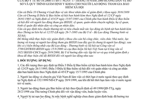 Thông tư 18/2000/TT-BYT hướng dẫn hồ sơ và quy trình giám định y khoa cho người lao động tham gia bảo hiểm xã hội