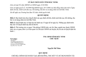 Quyết định 105/2000/QĐ-UB đào tạo bồi dưỡng thu hút sử dụng nhân tài Bắc Ninh