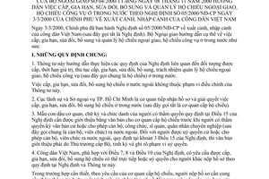 Thông tư 04/2000/TT-BNG hướng dẫn việc cấp, gia hạn, bổ sung và quản lý hộ chiếu ngoại giao, hộ chiếu công vụ trong nước theo NĐ 05/2000/NĐ-CP