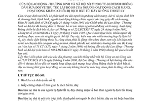 Thông tư 27/2000/TT-BLĐTBXH hướng dẫn sửa đổi thủ tục lập hồ sơ của người hoạt động cách mạng, kháng chiến bị địch bắt tù, đày không thoát ly