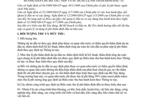 Thông tư 109/2000/TT-BTC hướng dẫn chế độ thu, nộp và sử dụng lệ phí thẩm định đầu tư