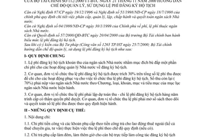 Thông tư 112/2000/TT-BTC hướng dẫn chế độ quản lý, sử dụng lệ phí đăng ký hộ tịch
