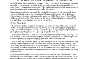 Chỉ thị 24/2000/CT-TTg triển khai sử dụng xăng không pha chì