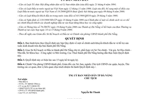 Quyết định 134/2000/QĐ-UB chính sách đầu tư và hỗ trợ SX kinh doanh Đà Nẵng