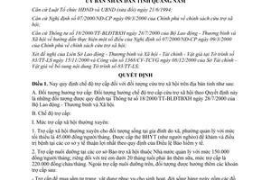 Quyết định 56/2000/QĐ-UB mức trợ cấp cứu trợ xã hội Quảng Nam