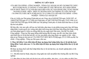 Thông tư liên tịch 120/2000/TTLT-BTC-BCN-TCHQ sửa đổi chính sách thuế theo tỷ nội địa hoá đối với sản phẩm, phụ tùng ngành cơ khí,điện điện tử