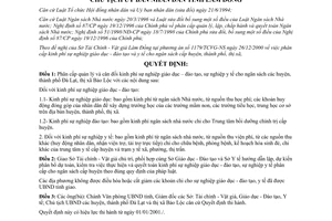 Quyết định 141/2000/QĐ-UB phân cấp kinh phí sự nghiệp giáo dục đào tạo y tế ngân sách huyện Lâm Đồng